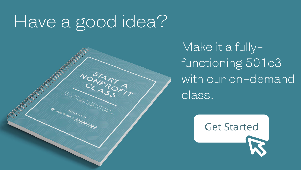Start a Nonprofit Class Image with Workbook