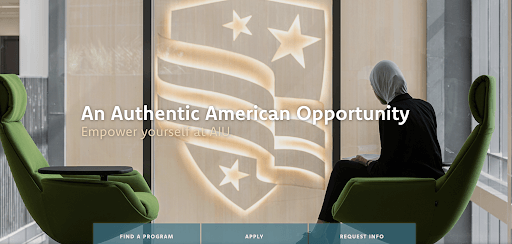 Calls to action on American International University website