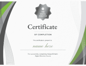The Digital Directive Certificate Image